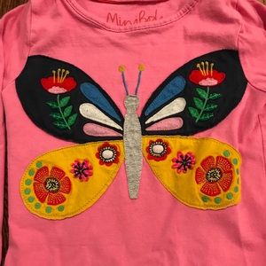 Boden Shirts & Tops - Mini Boden Butterfly Long Sleeve Tee Boden Shirts & Tops - Mini Boden Butterfly Long Sleeve Tee